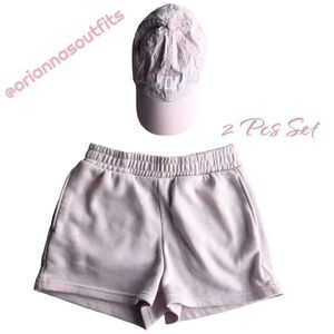 Pink Mom Outfit Pink Shorts & Cap